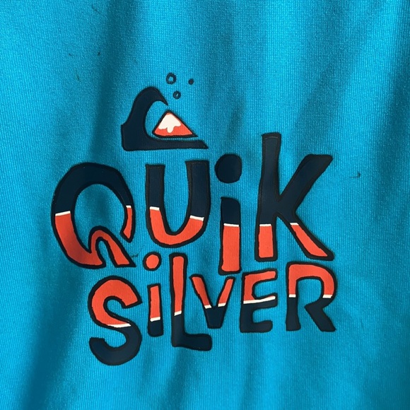 Sz 6 Kids Quiksilver L/S Rashguard UV - Picture 3 of 9
